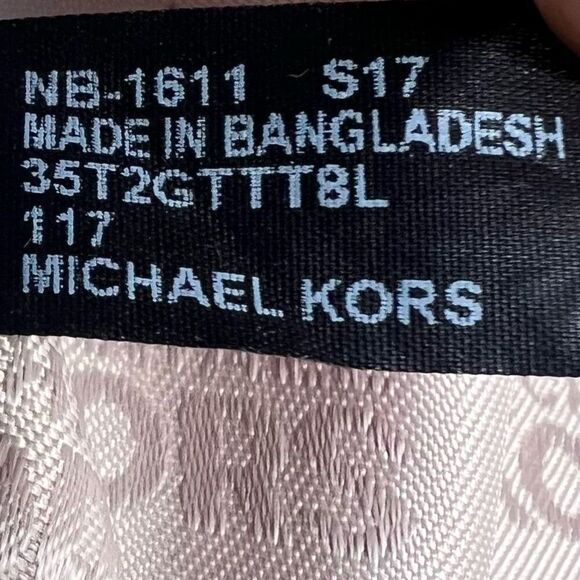 Michael Kors Jet Set Shoulder Tote Bag Hand Painted Metallic Sunrise Red Multi - Picture 7 of 15